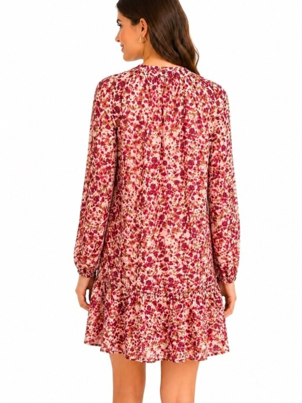 J Crew Factory Raglan Crinkle Mini Dress Size Med - Picture 2 of 12